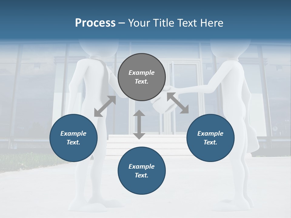 Background Suit Blue PowerPoint Template