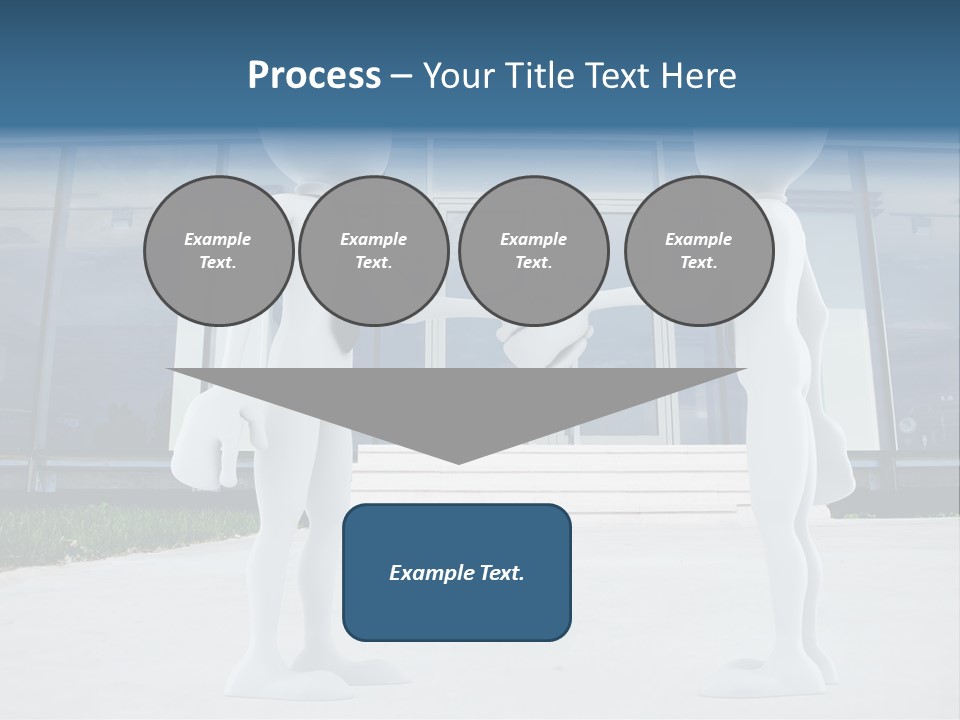 Background Suit Blue PowerPoint Template