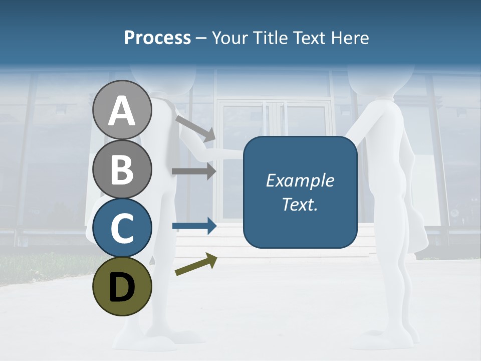 Background Suit Blue PowerPoint Template