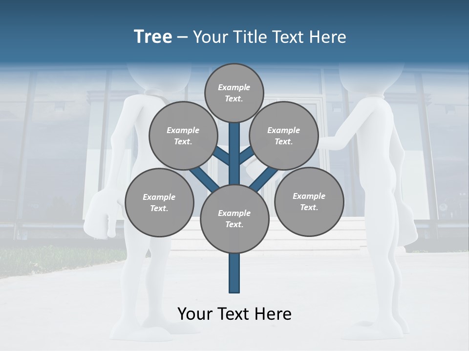 Background Suit Blue PowerPoint Template