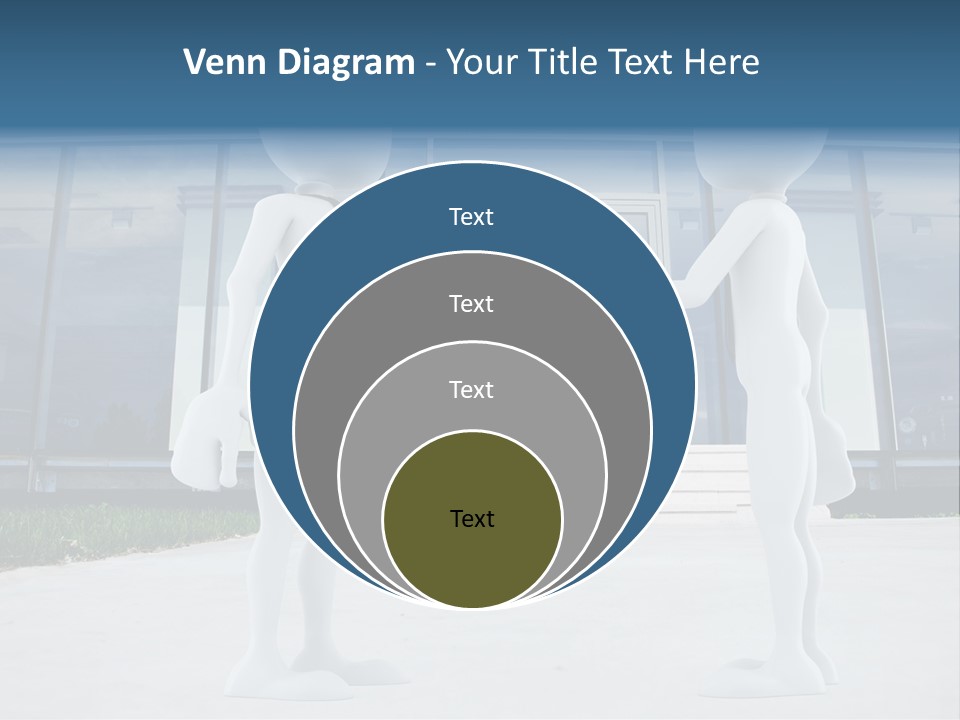 Background Suit Blue PowerPoint Template