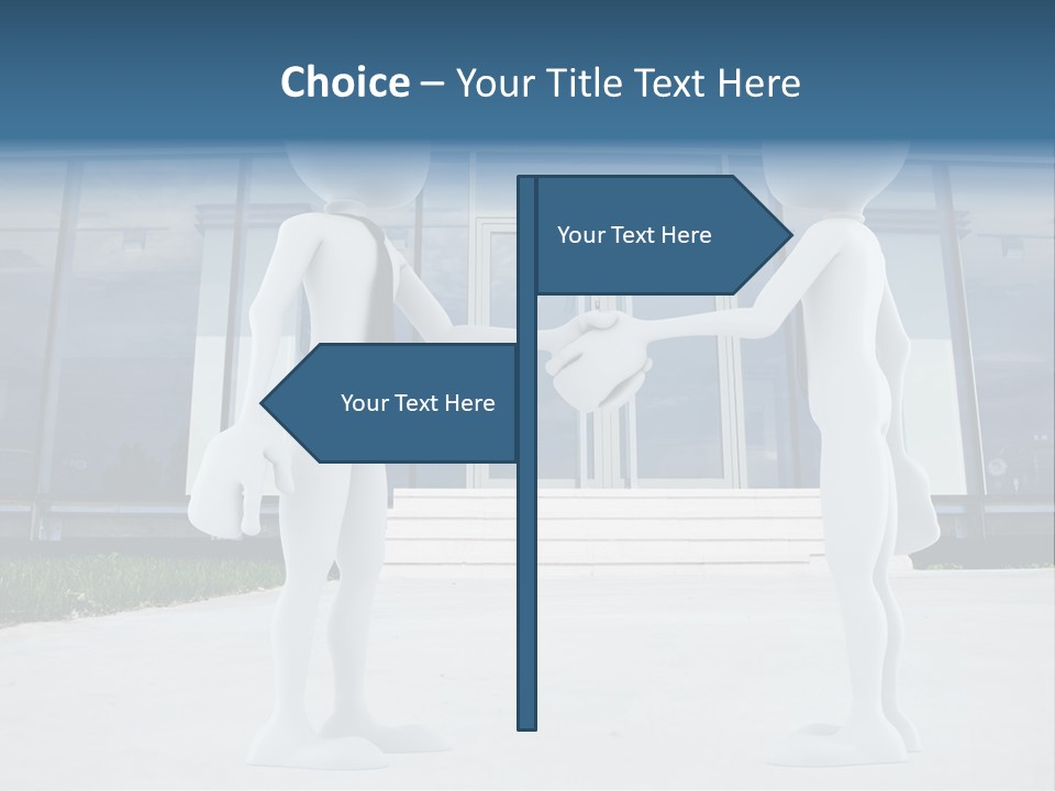 Background Suit Blue PowerPoint Template