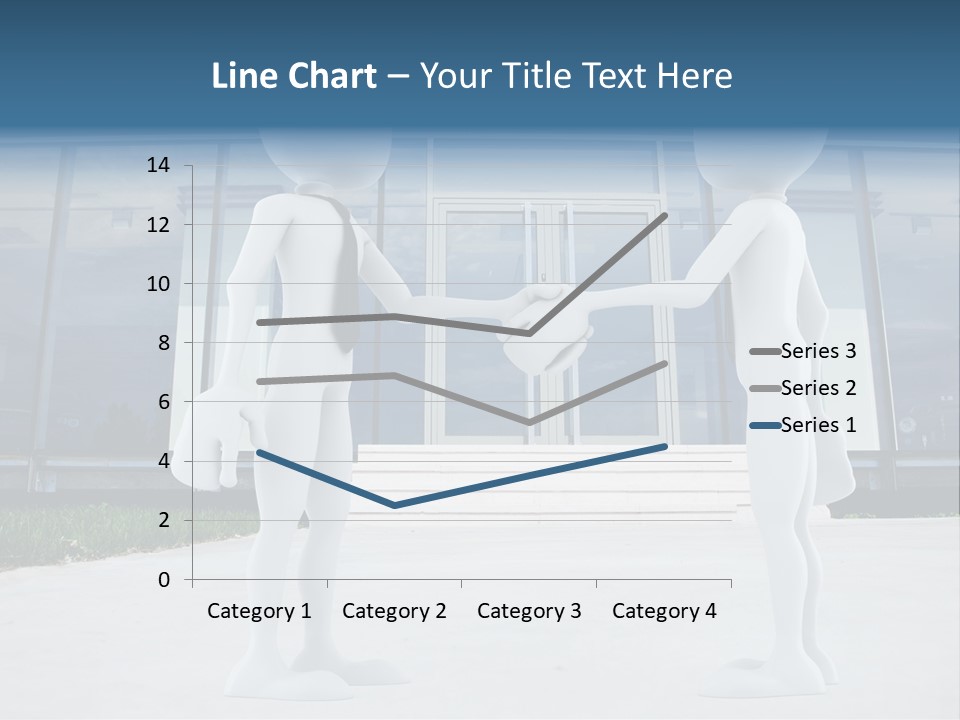 Background Suit Blue PowerPoint Template