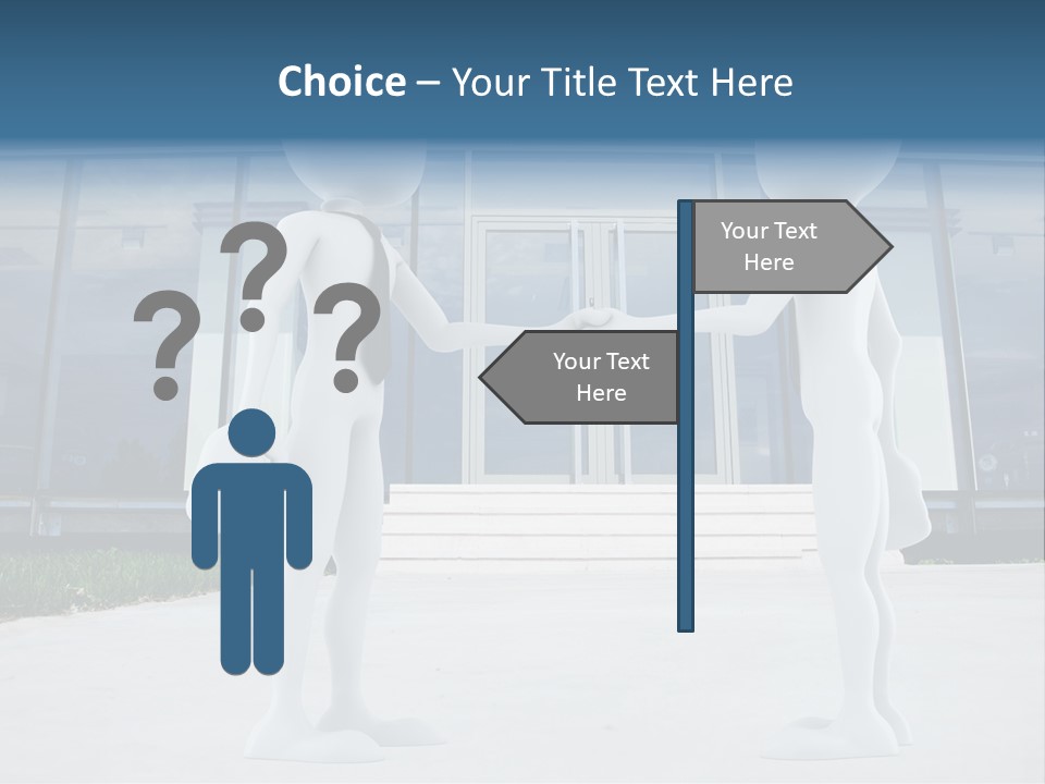 Background Suit Blue PowerPoint Template