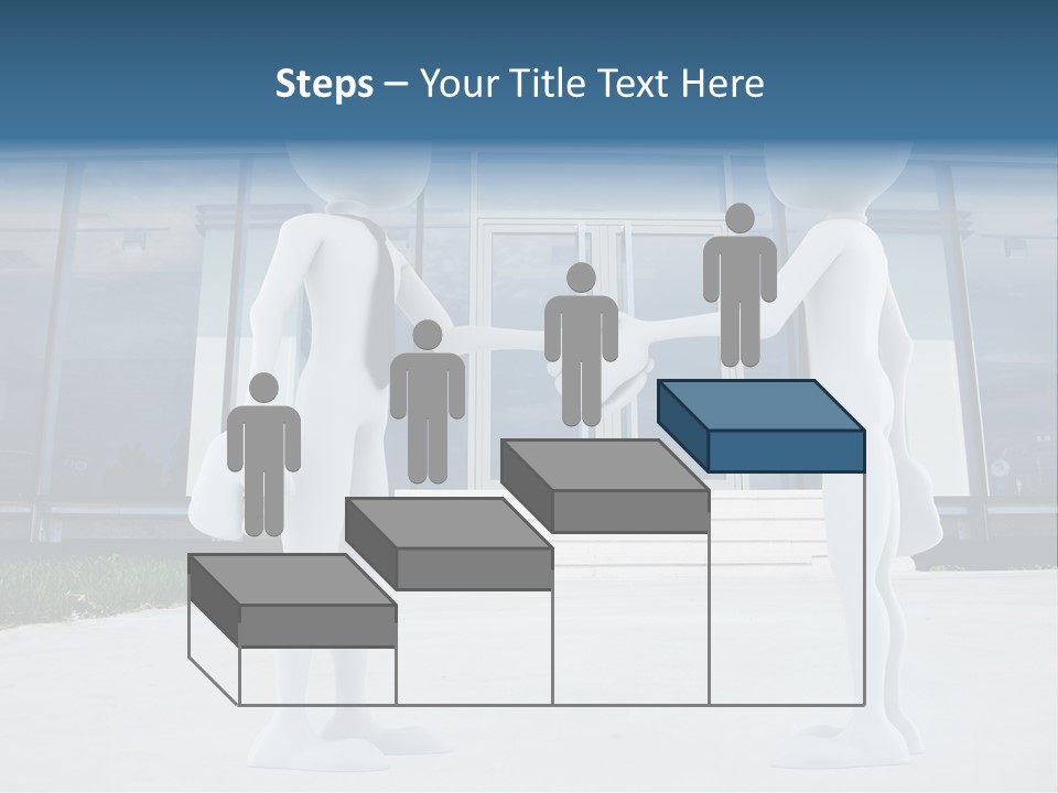 Background Suit Blue PowerPoint Template