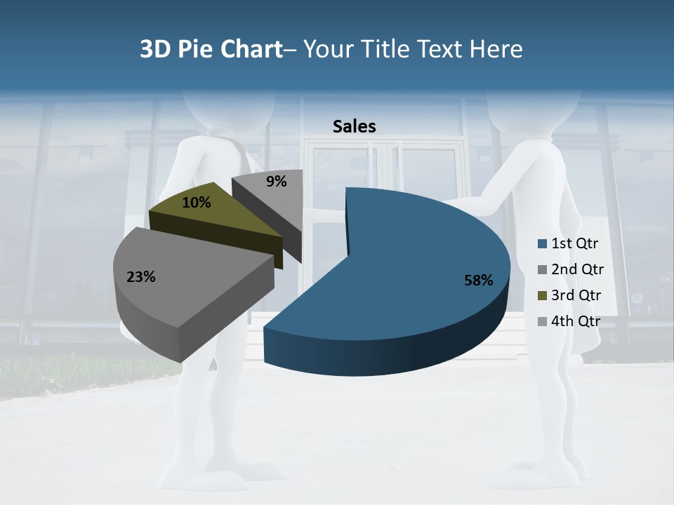Background Suit Blue PowerPoint Template