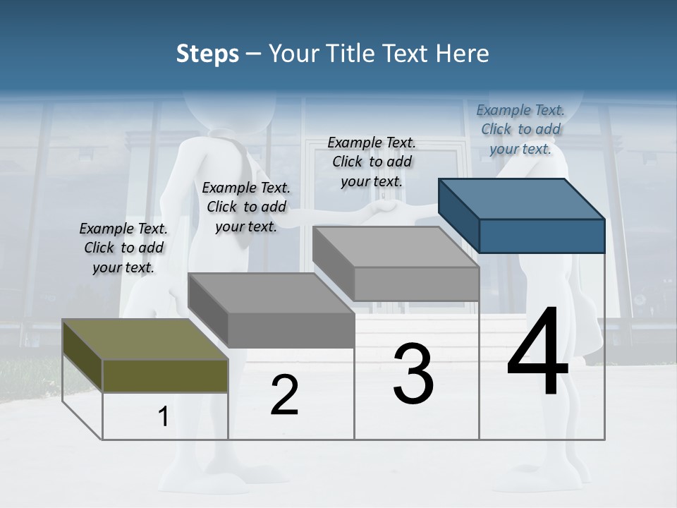 Background Suit Blue PowerPoint Template