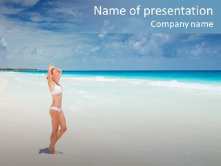 Sun People Sand PowerPoint Template