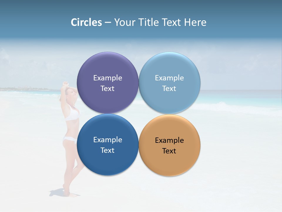 Sun People Sand PowerPoint Template