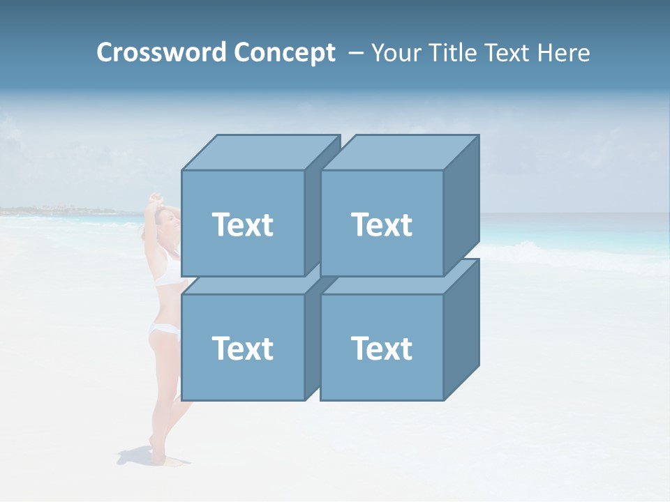 Sun People Sand PowerPoint Template