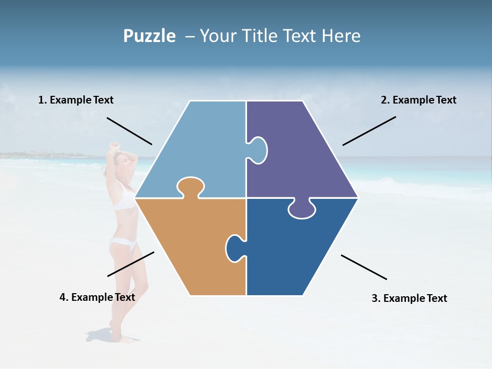 Sun People Sand PowerPoint Template