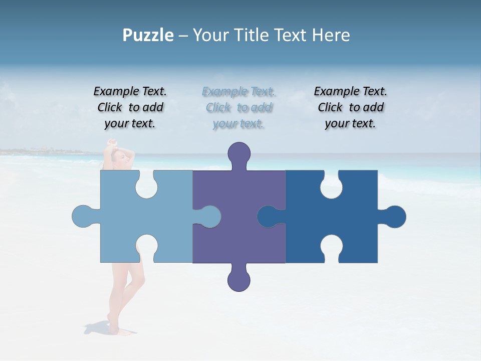 Sun People Sand PowerPoint Template