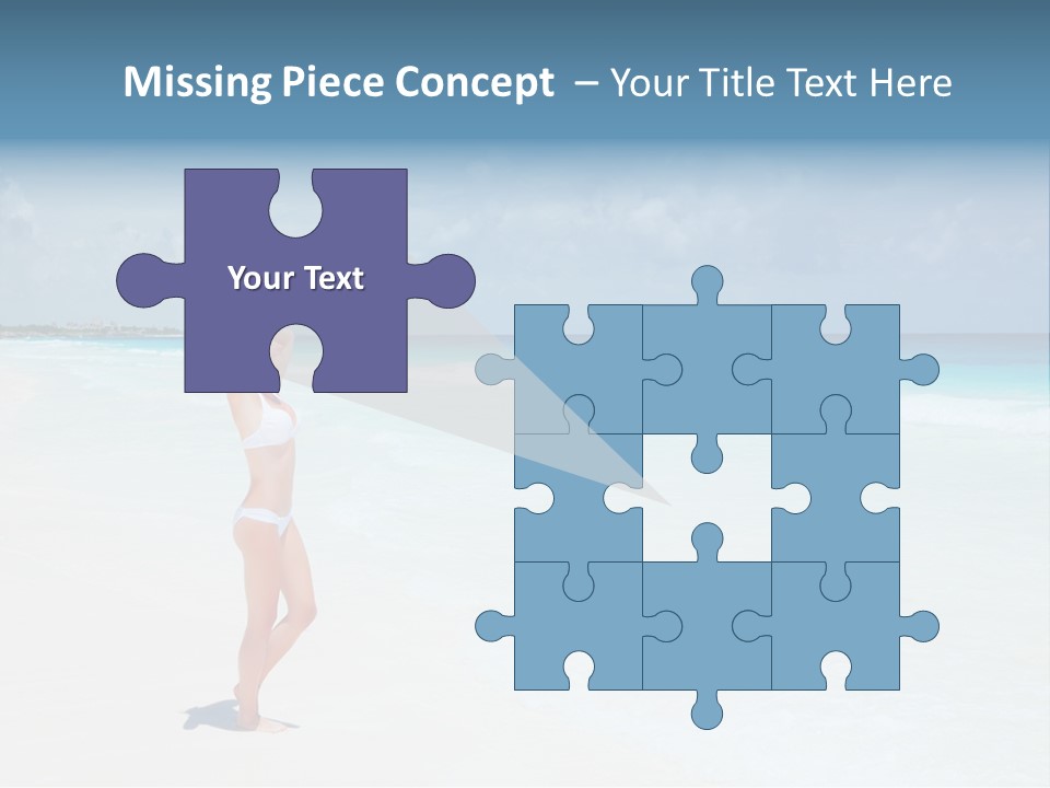 Sun People Sand PowerPoint Template