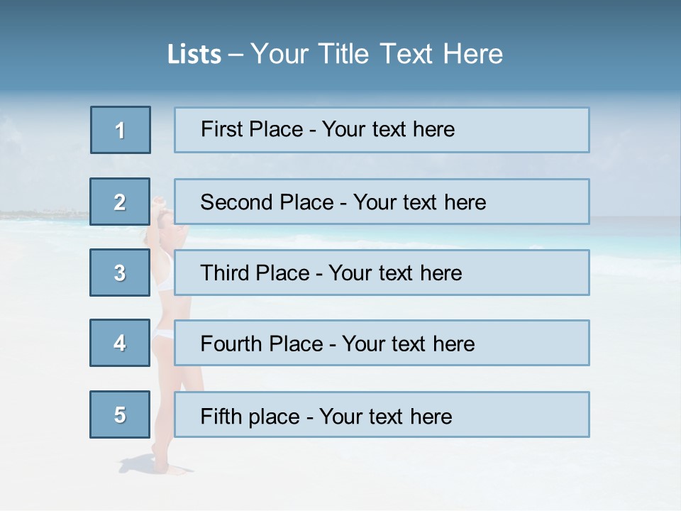 Sun People Sand PowerPoint Template