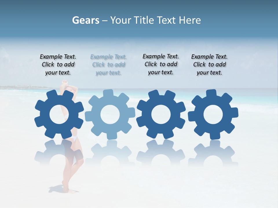 Sun People Sand PowerPoint Template