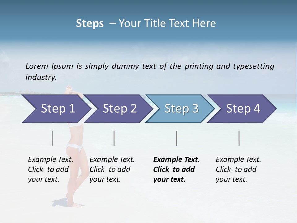 Sun People Sand PowerPoint Template