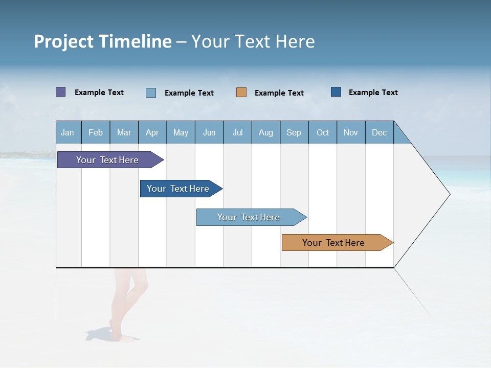 Sun People Sand PowerPoint Template