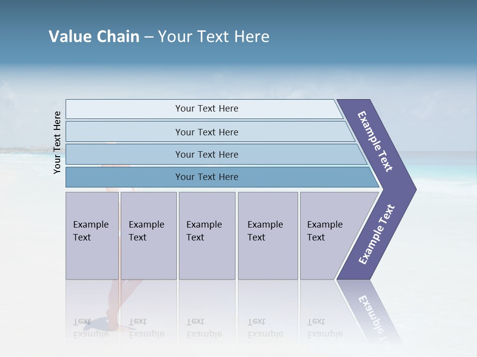 Sun People Sand PowerPoint Template