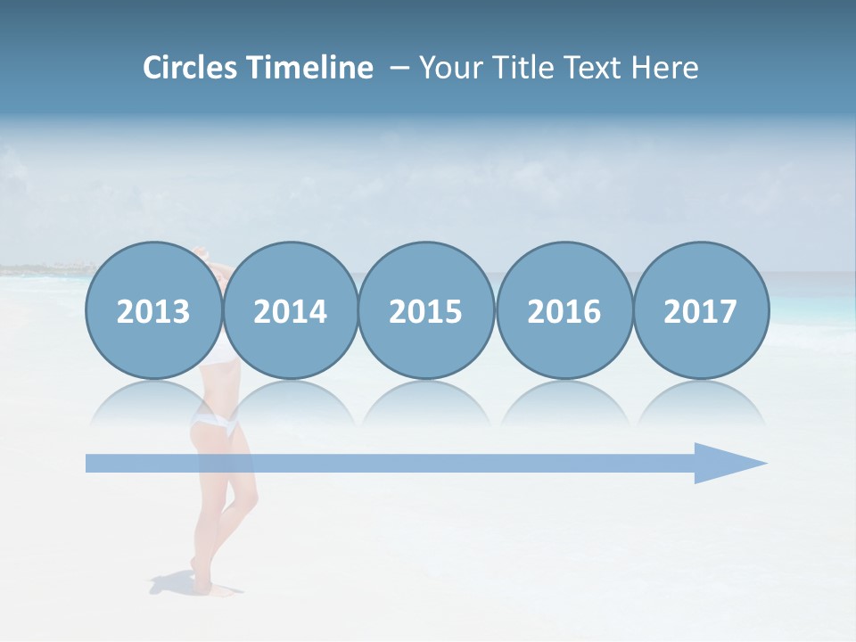 Sun People Sand PowerPoint Template