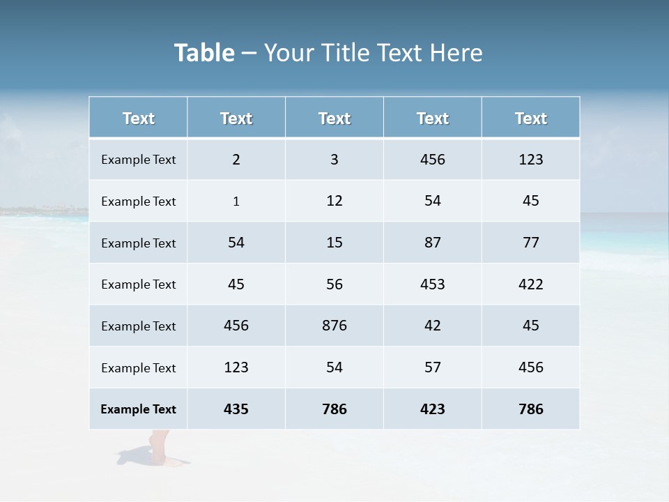 Sun People Sand PowerPoint Template
