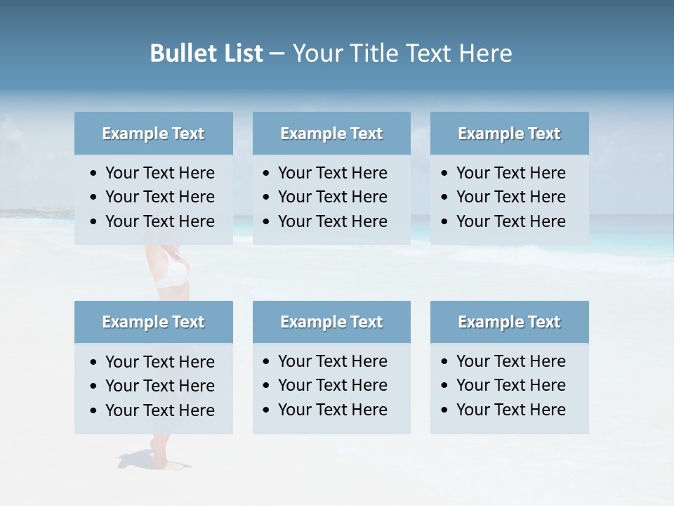 Sun People Sand PowerPoint Template