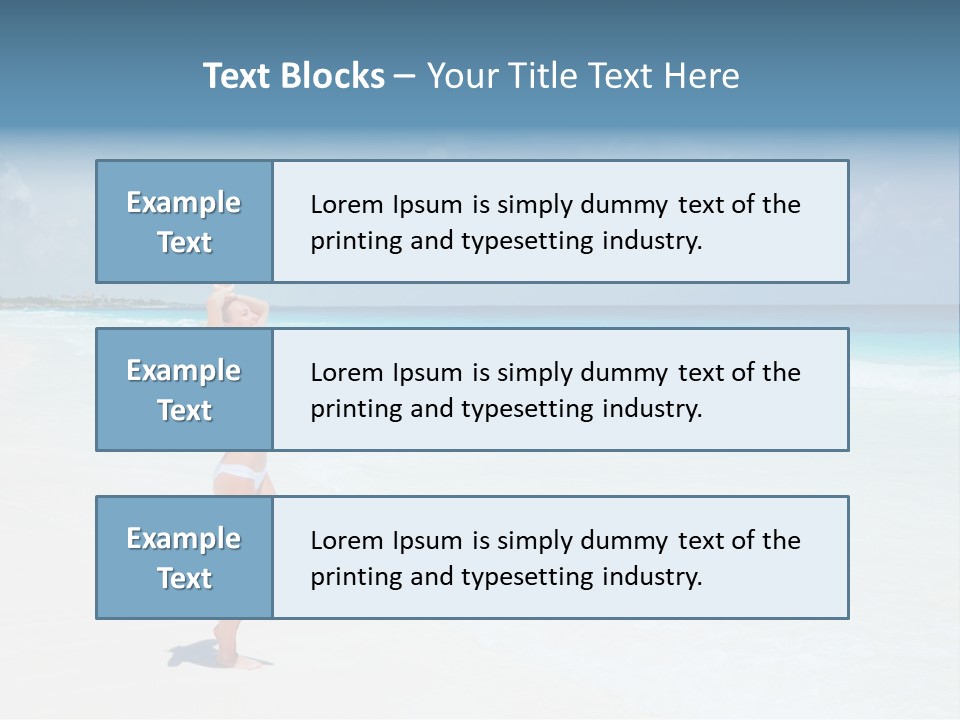 Sun People Sand PowerPoint Template