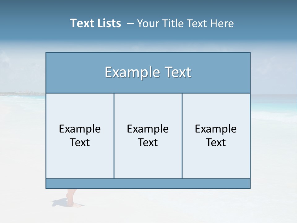 Sun People Sand PowerPoint Template