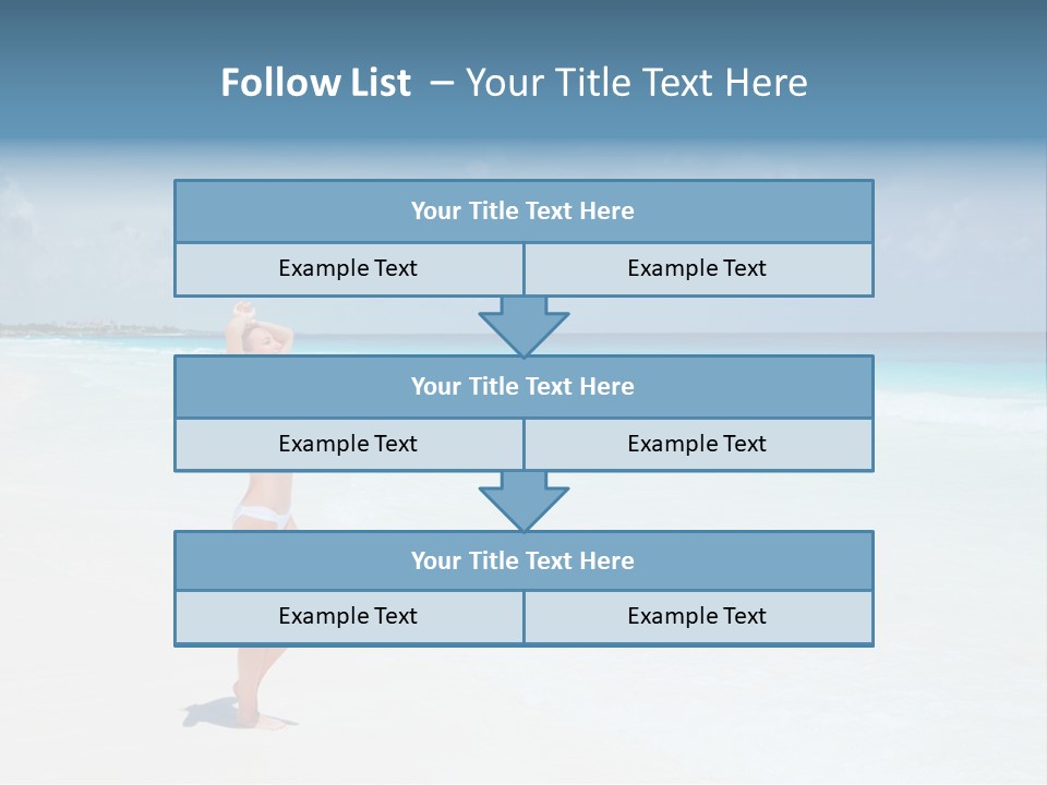 Sun People Sand PowerPoint Template