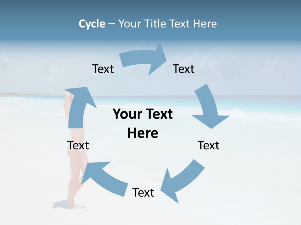 Sun People Sand PowerPoint Template