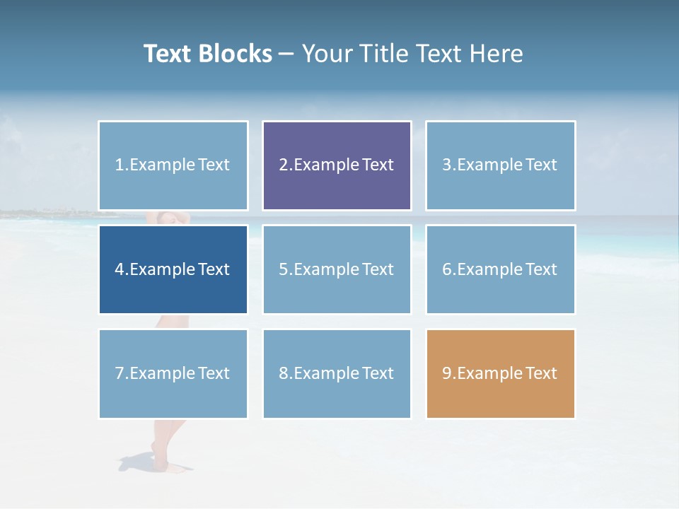 Sun People Sand PowerPoint Template