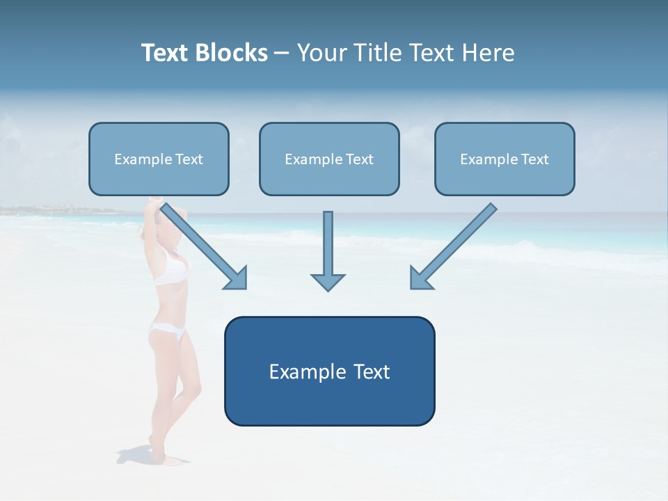 Sun People Sand PowerPoint Template