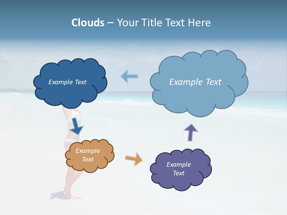 Sun People Sand PowerPoint Template