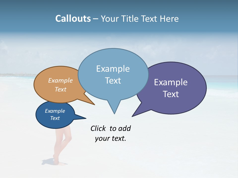 Sun People Sand PowerPoint Template