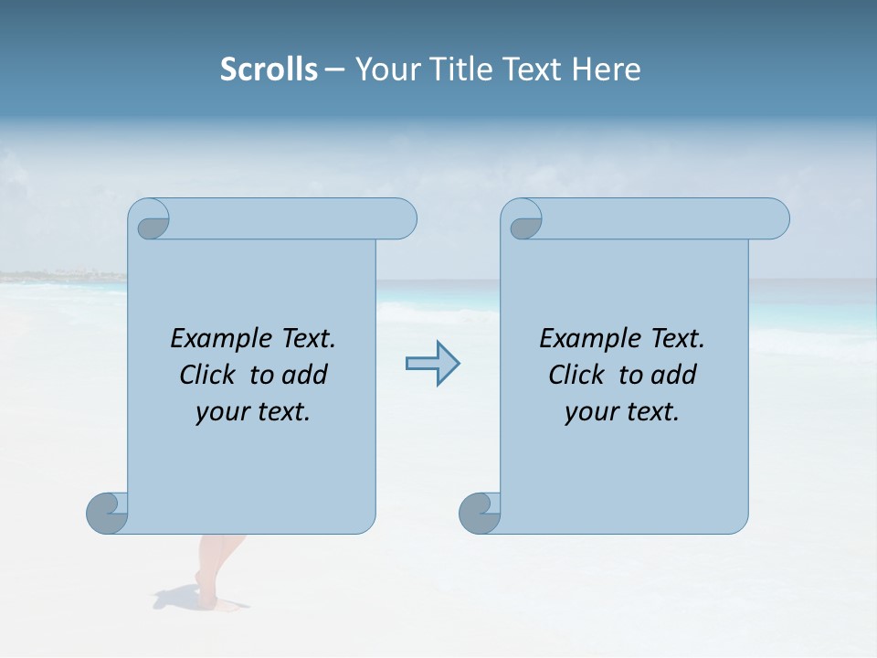 Sun People Sand PowerPoint Template