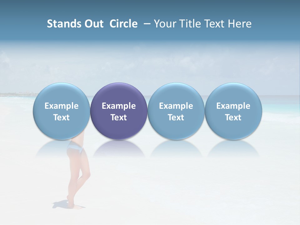 Sun People Sand PowerPoint Template