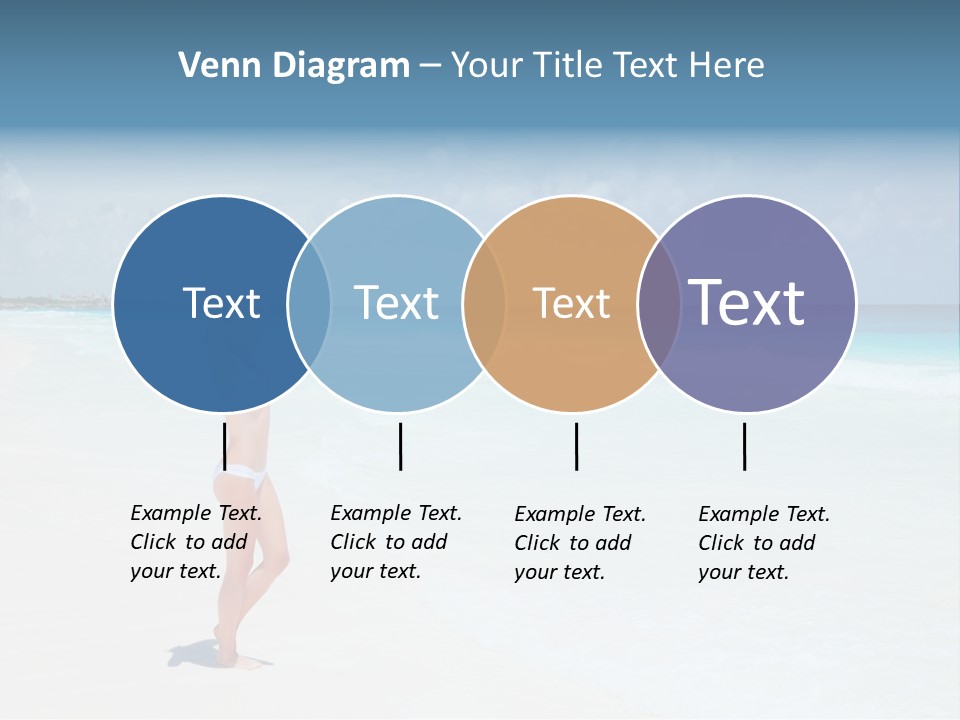 Sun People Sand PowerPoint Template