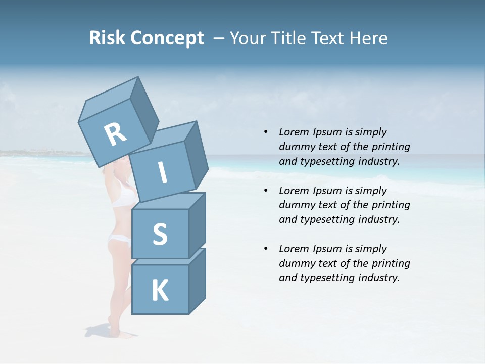 Sun People Sand PowerPoint Template