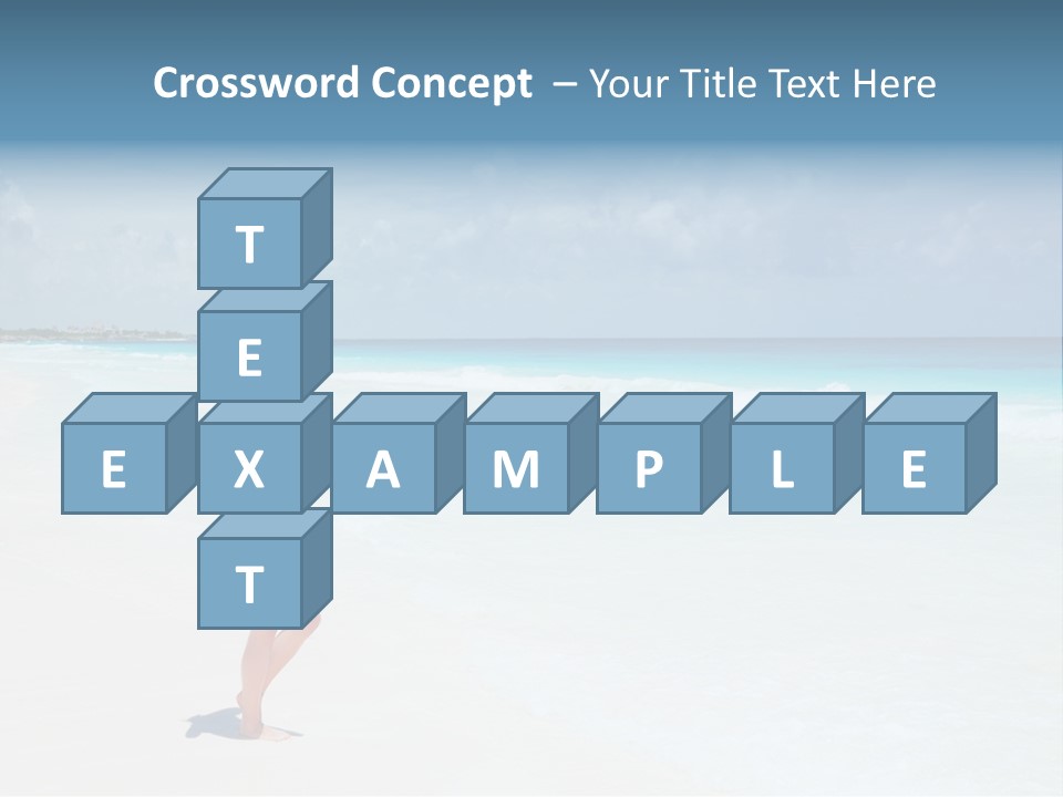 Sun People Sand PowerPoint Template