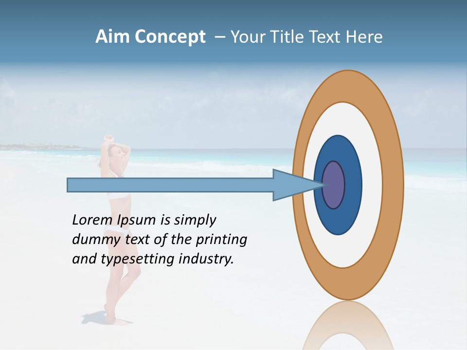 Sun People Sand PowerPoint Template