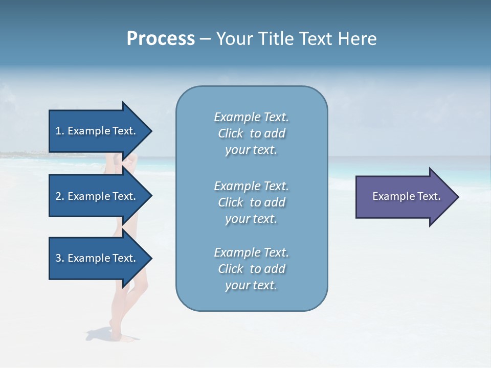 Sun People Sand PowerPoint Template