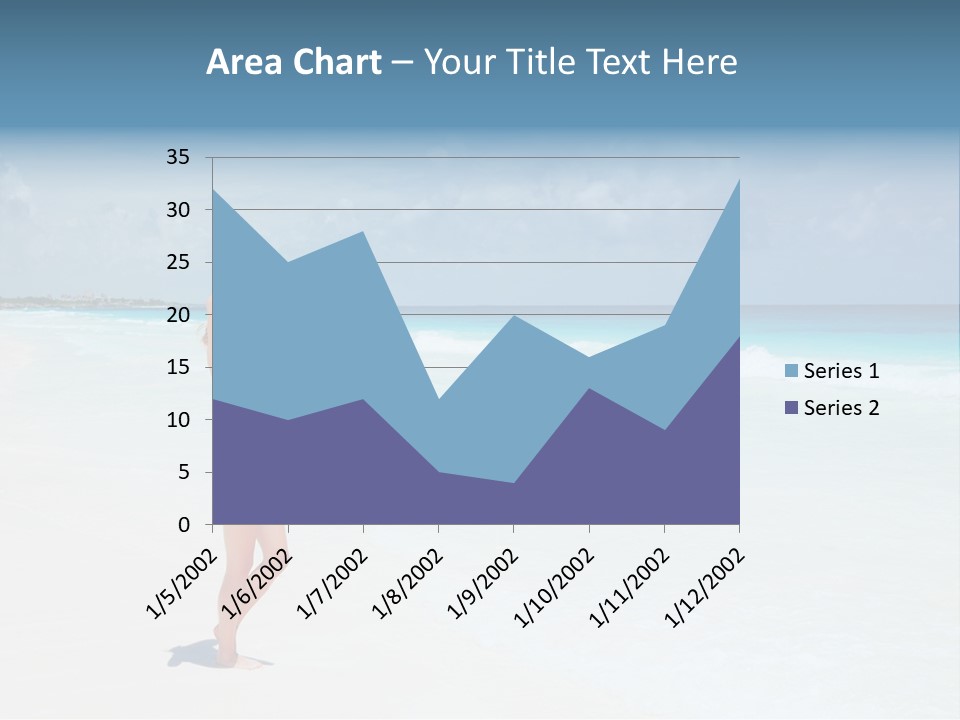 Sun People Sand PowerPoint Template