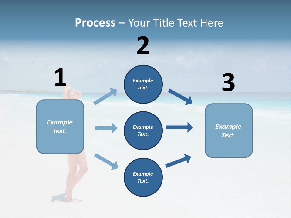 Sun People Sand PowerPoint Template