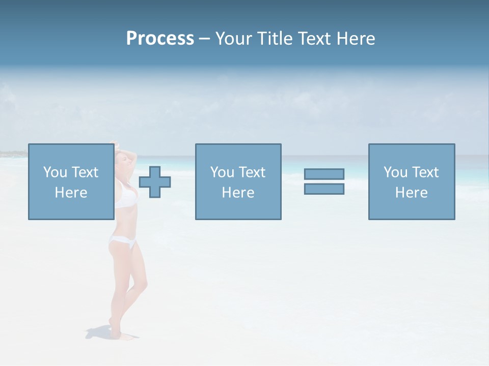 Sun People Sand PowerPoint Template
