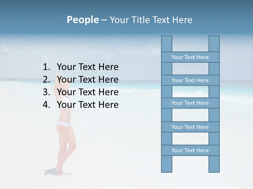 Sun People Sand PowerPoint Template