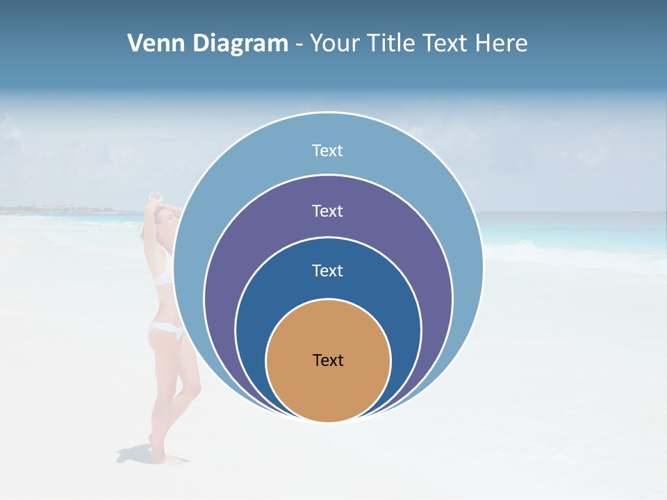 Sun People Sand PowerPoint Template