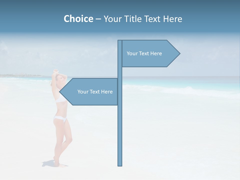 Sun People Sand PowerPoint Template