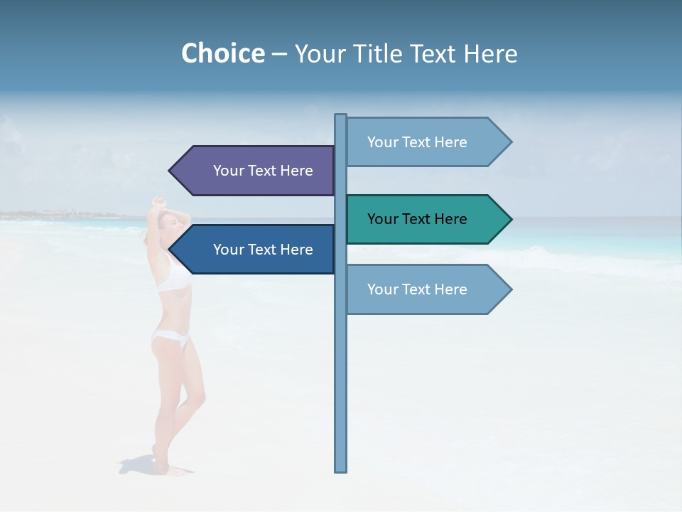 Sun People Sand PowerPoint Template