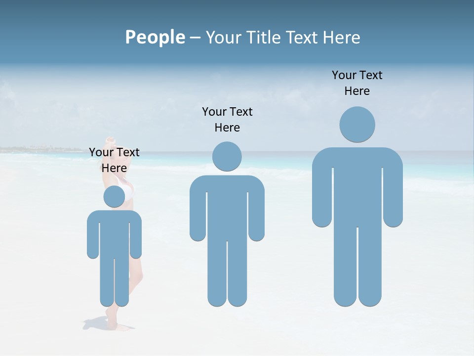 Sun People Sand PowerPoint Template