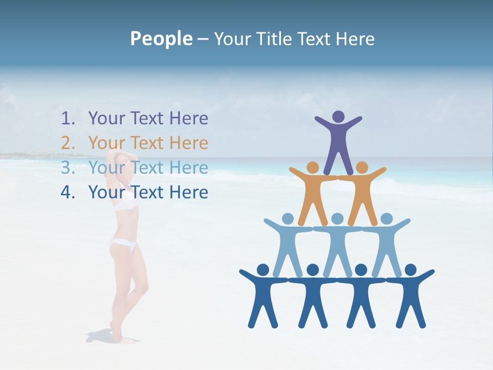 Sun People Sand PowerPoint Template