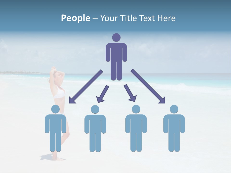 Sun People Sand PowerPoint Template